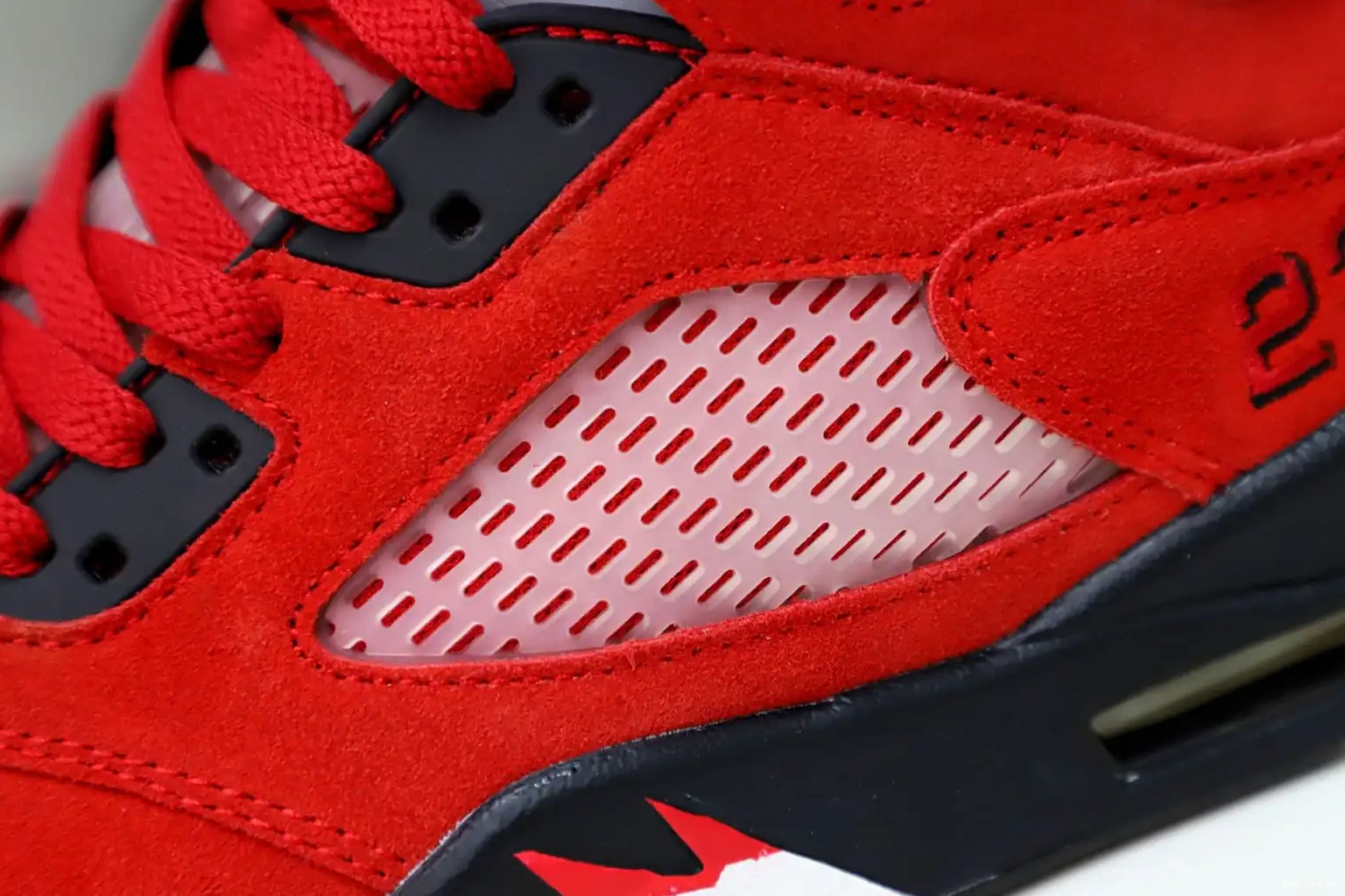 Kimikick RETRO BULL AIR JORDAN 5 SUEDE RED RAGING 0720